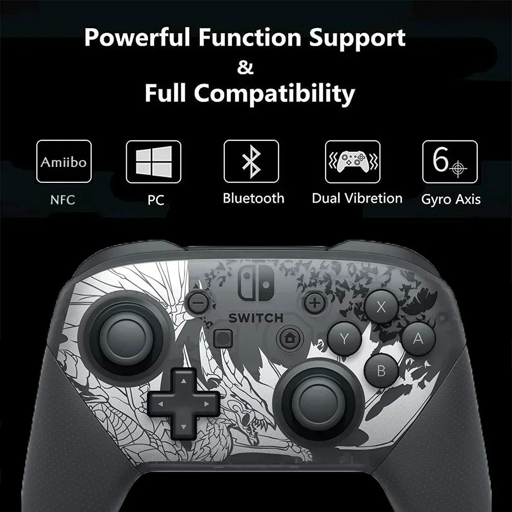 Controle sem fio Bluetooth Nintendo Switch Pro - Console e PC