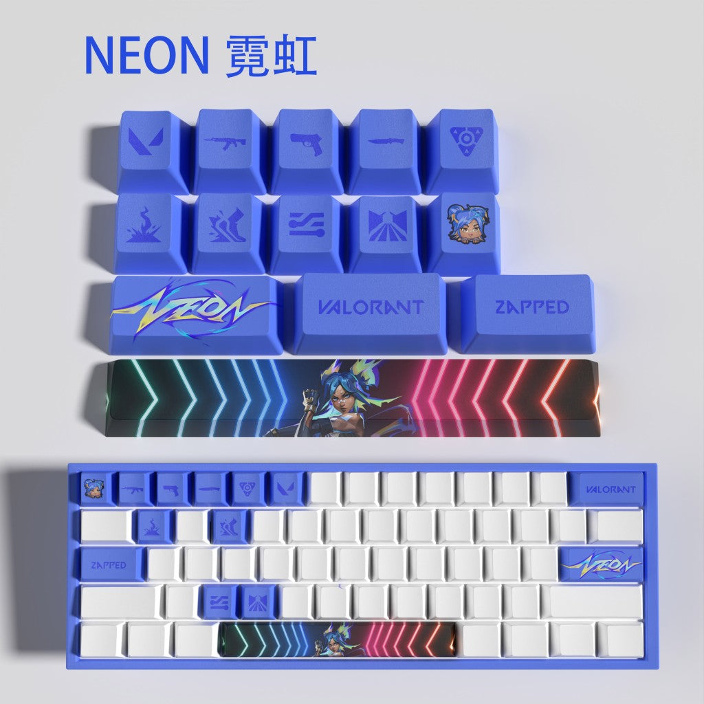Keycaps Agentes Valorant - 14 Teclas, teclados padrão