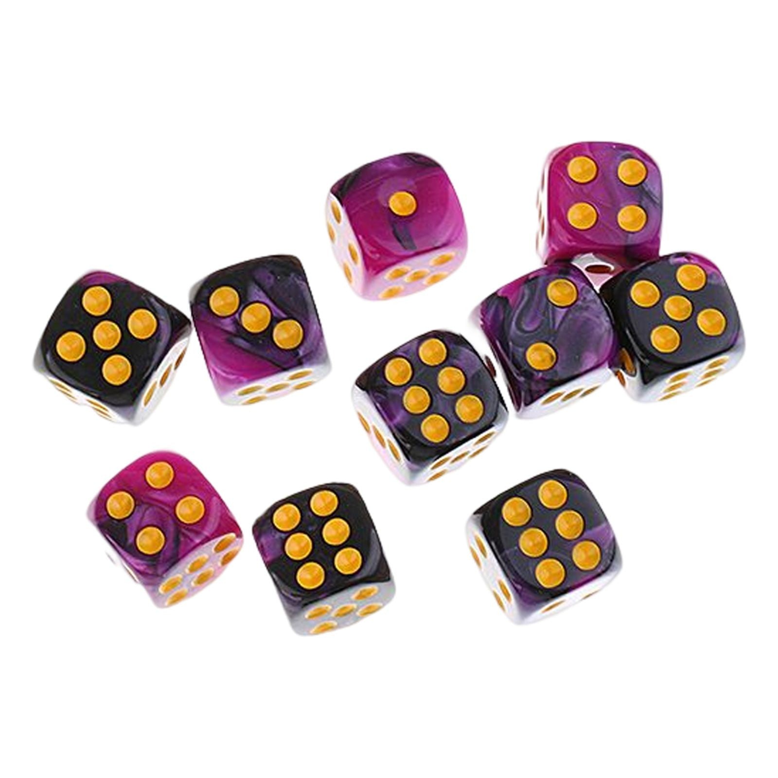 Kit 10D6 - Dados Cristais