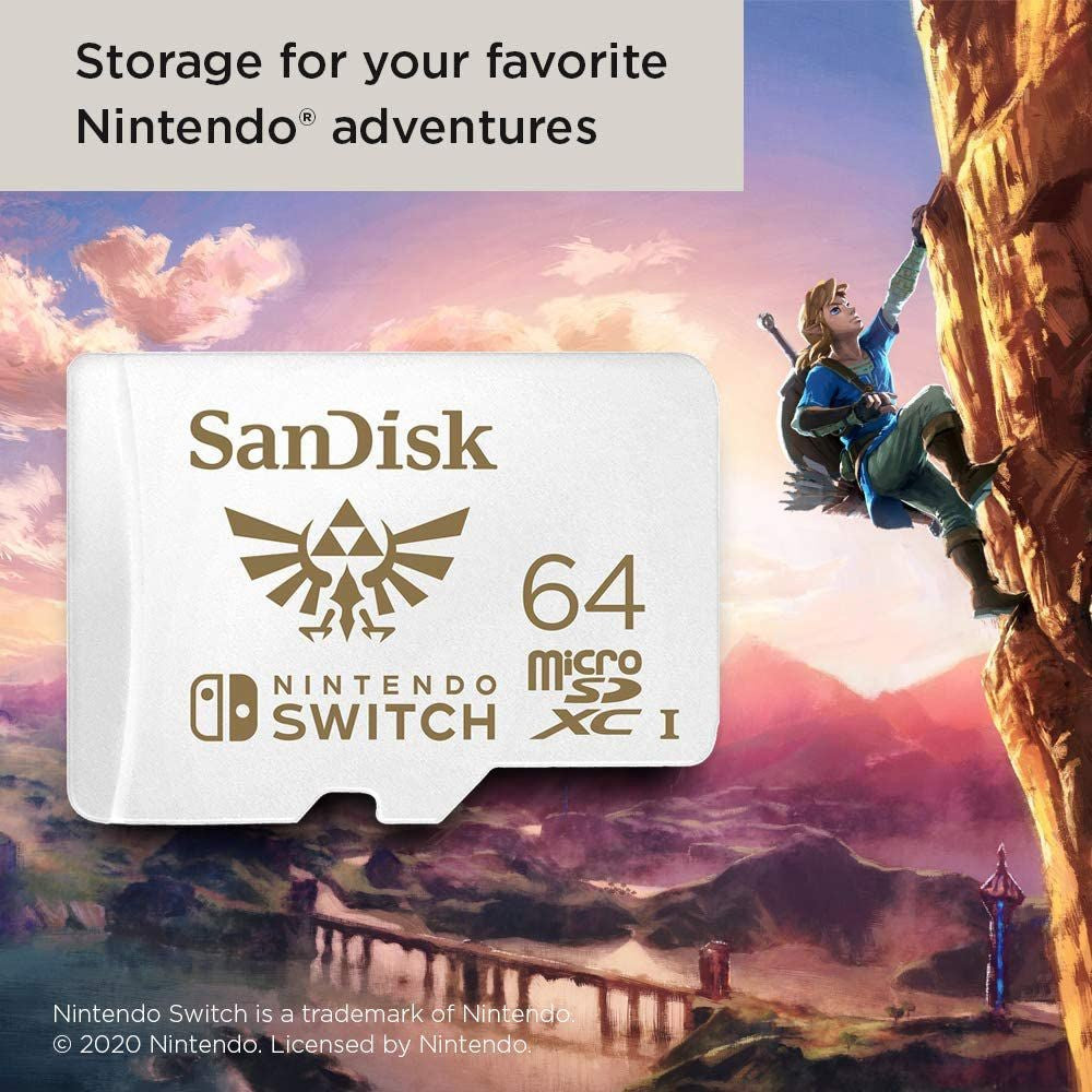 Cartão de Memória Sandisk Licenciado Nintendo Switch