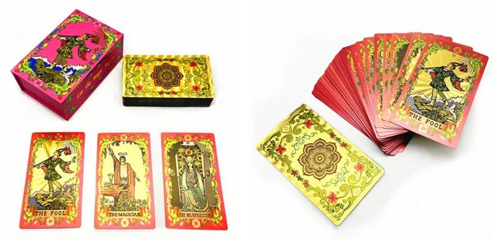 Tarô Gold - Rosa Mística Vermelho