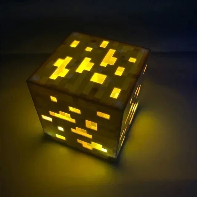 LED Recarregável Minecraft - Blocos de Minério