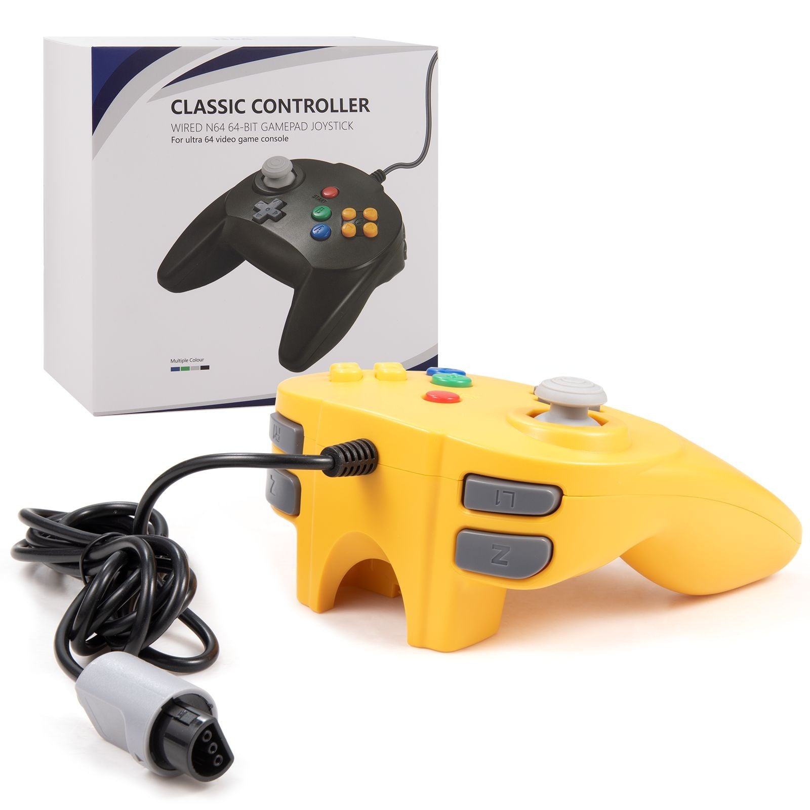 Conjunto de Controles para N64 (2 Controles) - Design Ergonômico
