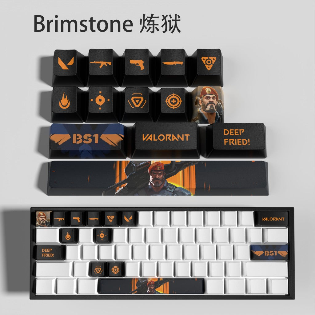 Keycaps Agentes Valorant - 14 Teclas, teclados padrão