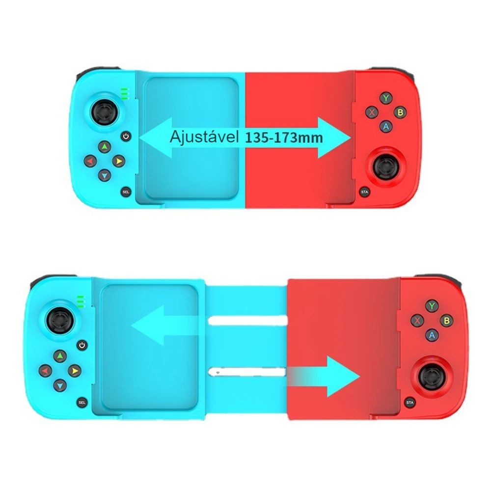 Controle para Celular Ajustável com Carregador de Bateria