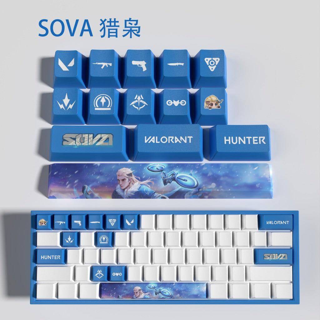 Keycaps Agentes Valorant - 14 Teclas, teclados padrão