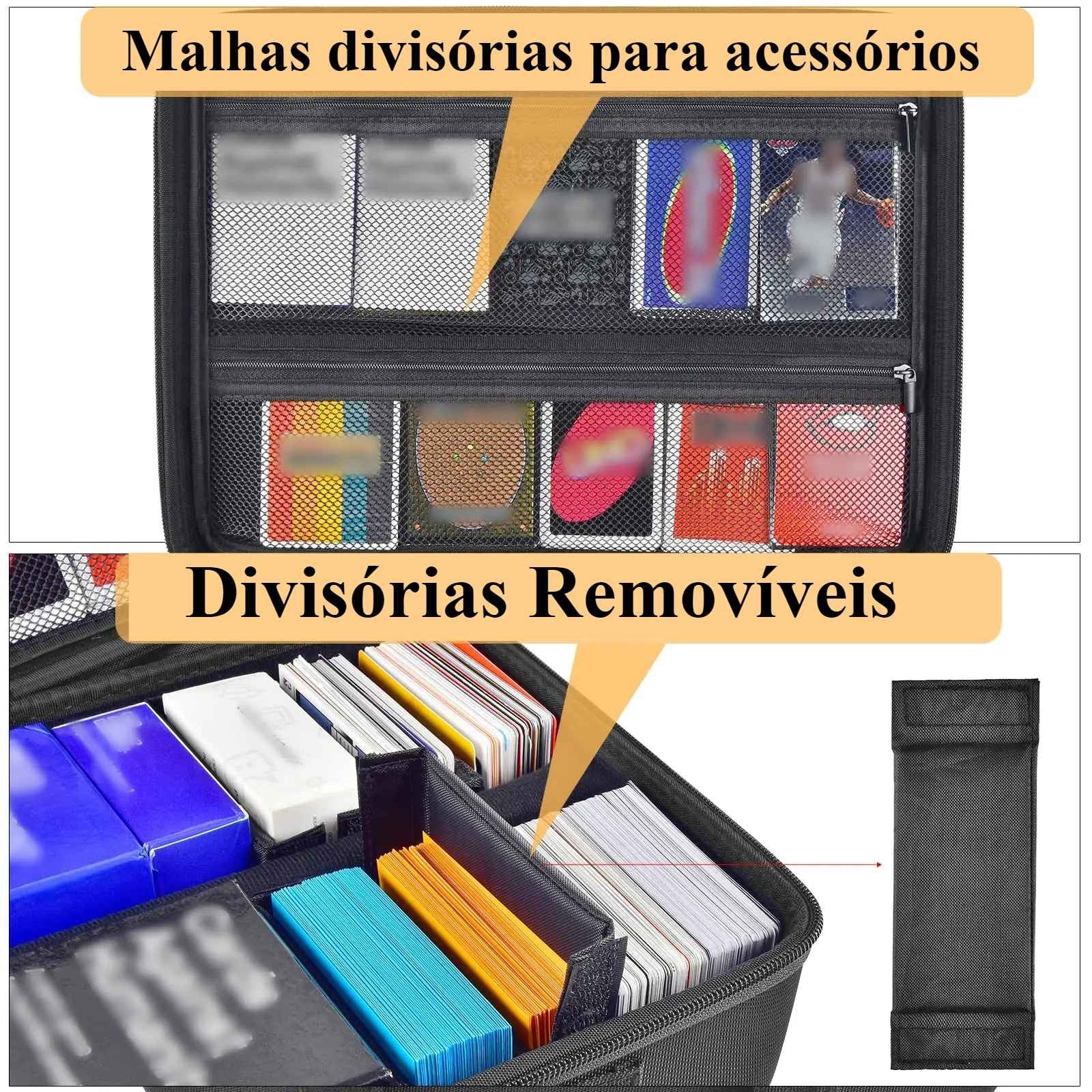 Caixa de Armazenamento para Cards e Acessórios TCG