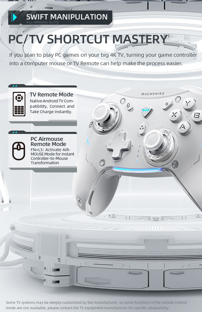 Controle Sem Fio Bluetooth PC e N-Switch com sensor de movimento - Machenik