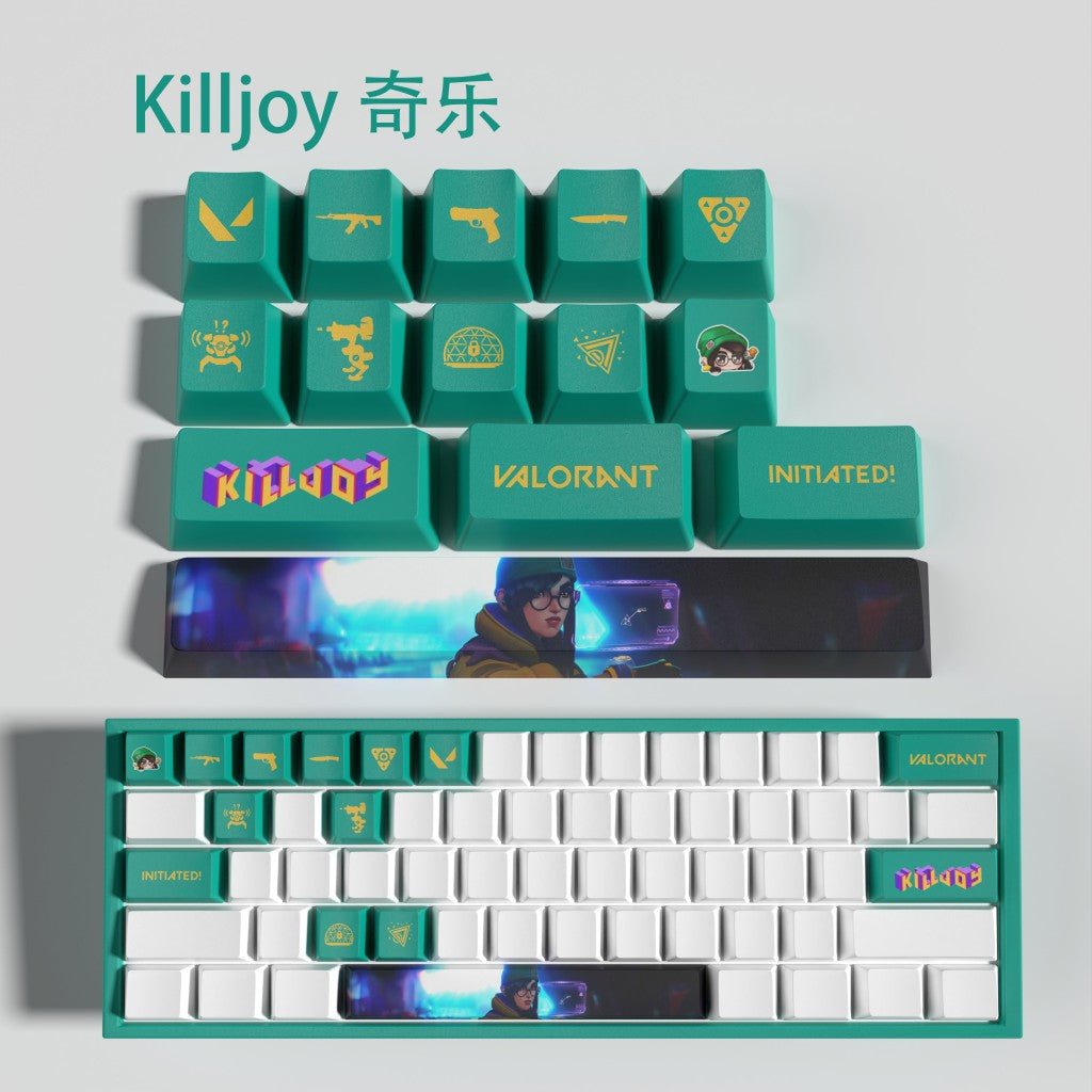 Keycaps Agentes Valorant - 14 Teclas, teclados padrão