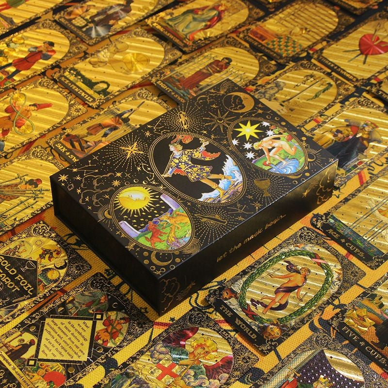 Tarô Gold Deluxe - Conjunto kit esotérico