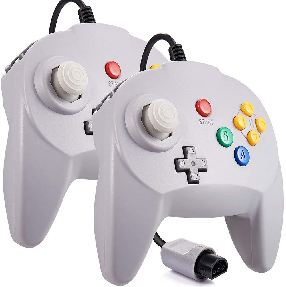 Conjunto de Controles para N64 (2 Controles) - Design Ergonômico
