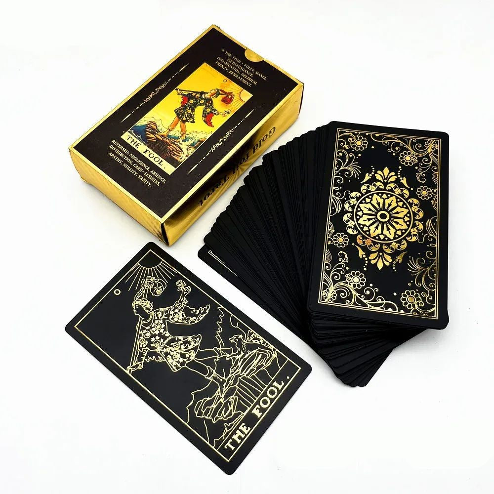 Tarô Foil Golden Dark Flower