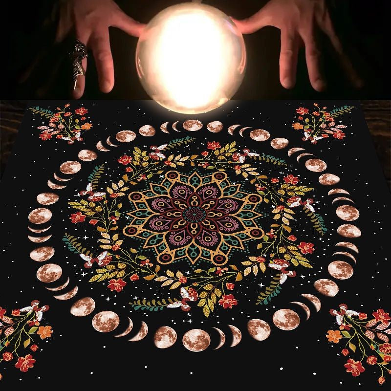 Toalha de Mesa de Tarô e Astrologia