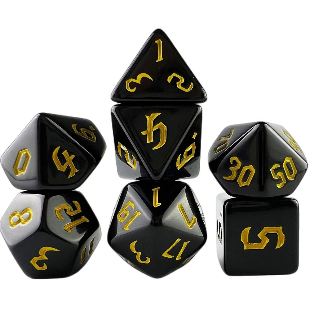 Conjunto de dados 7pcs - Opaco | RPG/D&D, Pathfinder