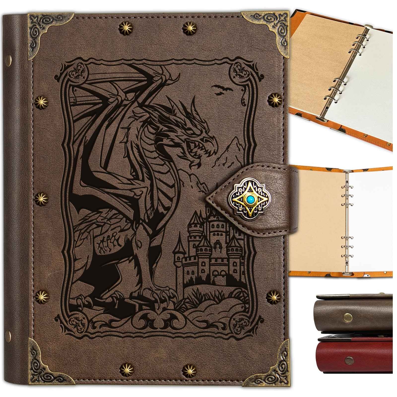 Caderno em Relevo, Anotações do Mestre, Diário de Aventura, Tipo Fichário