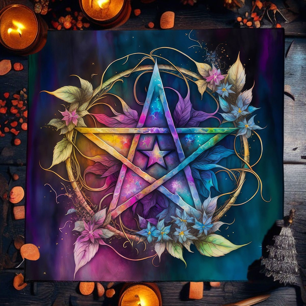 Toalha de Tarô - Pentagrama