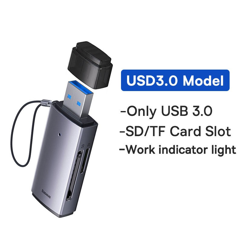 Leitor de cartão USB 3.0 - Baseus