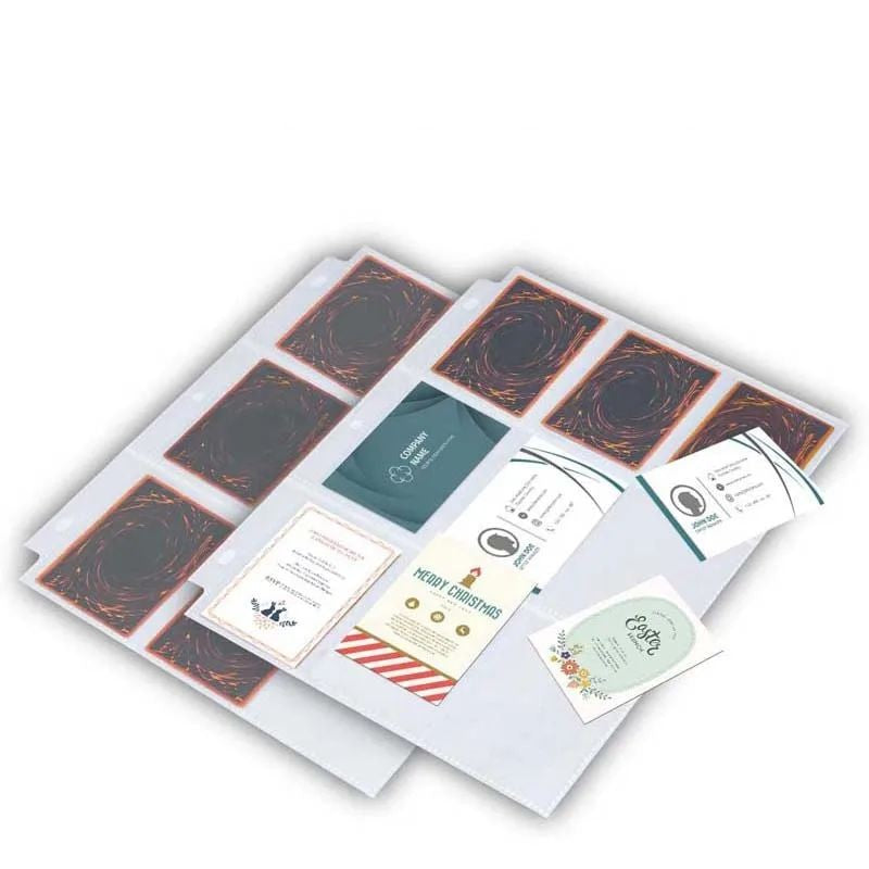 Folhas Para Fichário / Pasta Portifólio cards TCG colecionáveis - Lotes com 5 / 10 / 20 / 30 Unidades