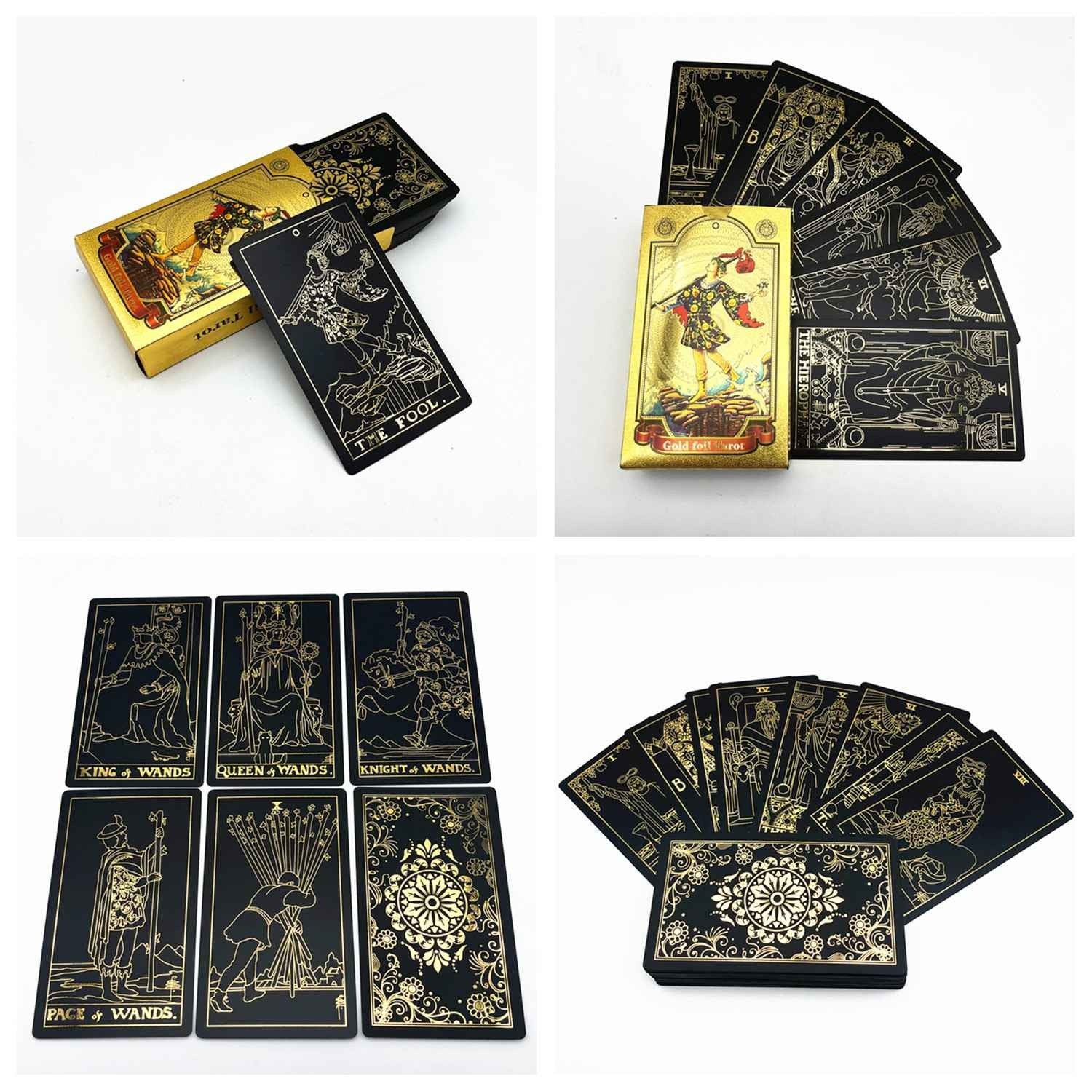 Tarô Foil Golden Dark Flower