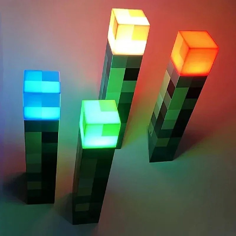 LED Recarregável Minecraft - Tocha