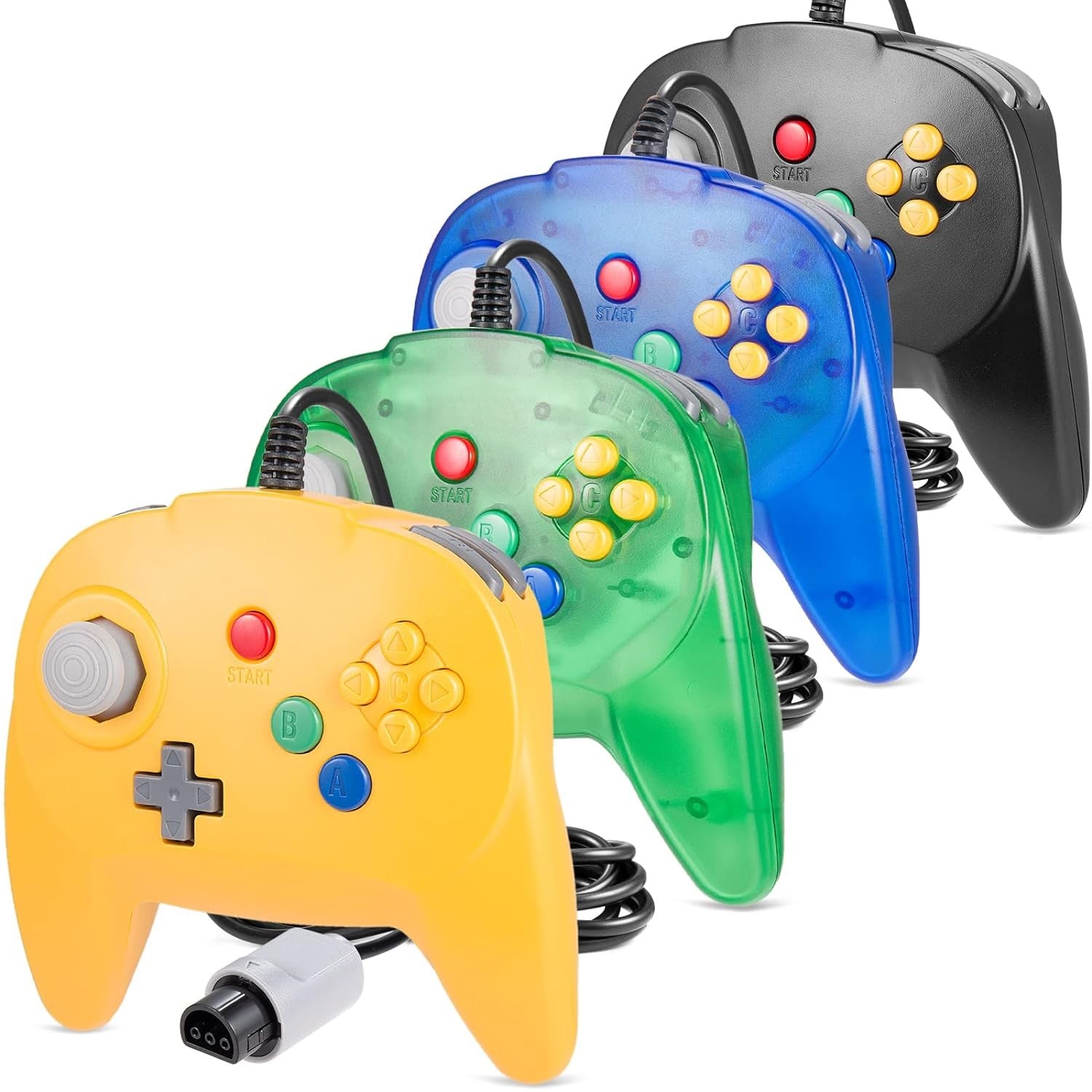 Conjunto de Controles para N64 (2 Controles) - Design Ergonômico