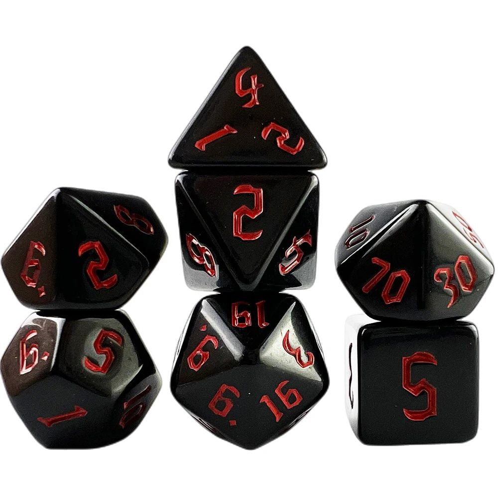 Conjunto de dados 7pcs - Opaco | RPG/D&D, Pathfinder