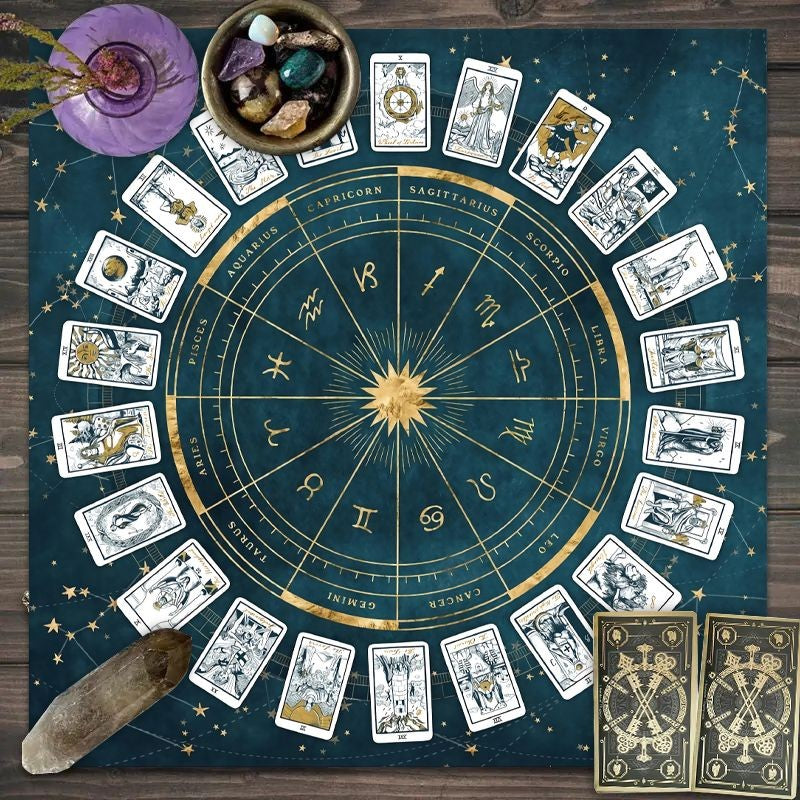 Toalha de Tarô - Zodíacos&Arcanos