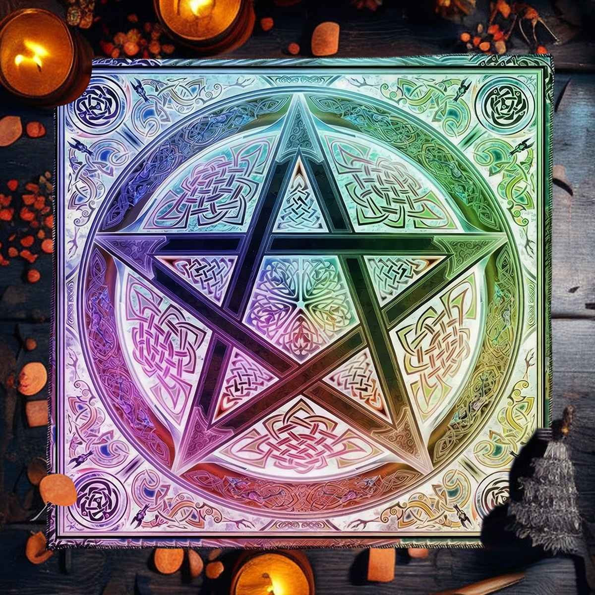 Toalha de Tarô - Pentagrama