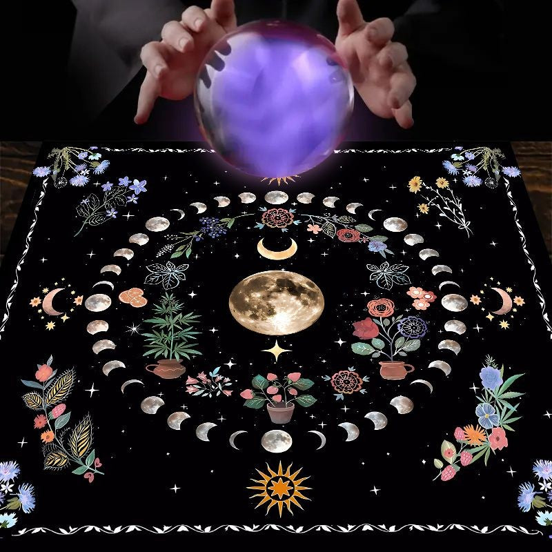 Toalha de Mesa de Tarô e Astrologia