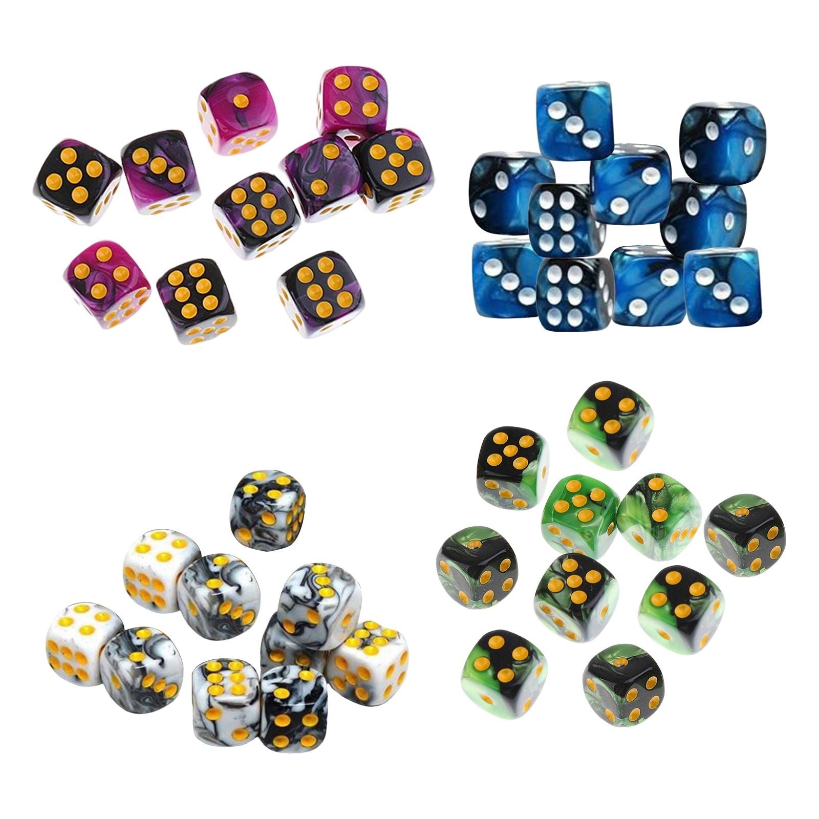 Kit 10D6 - Dados Cristais