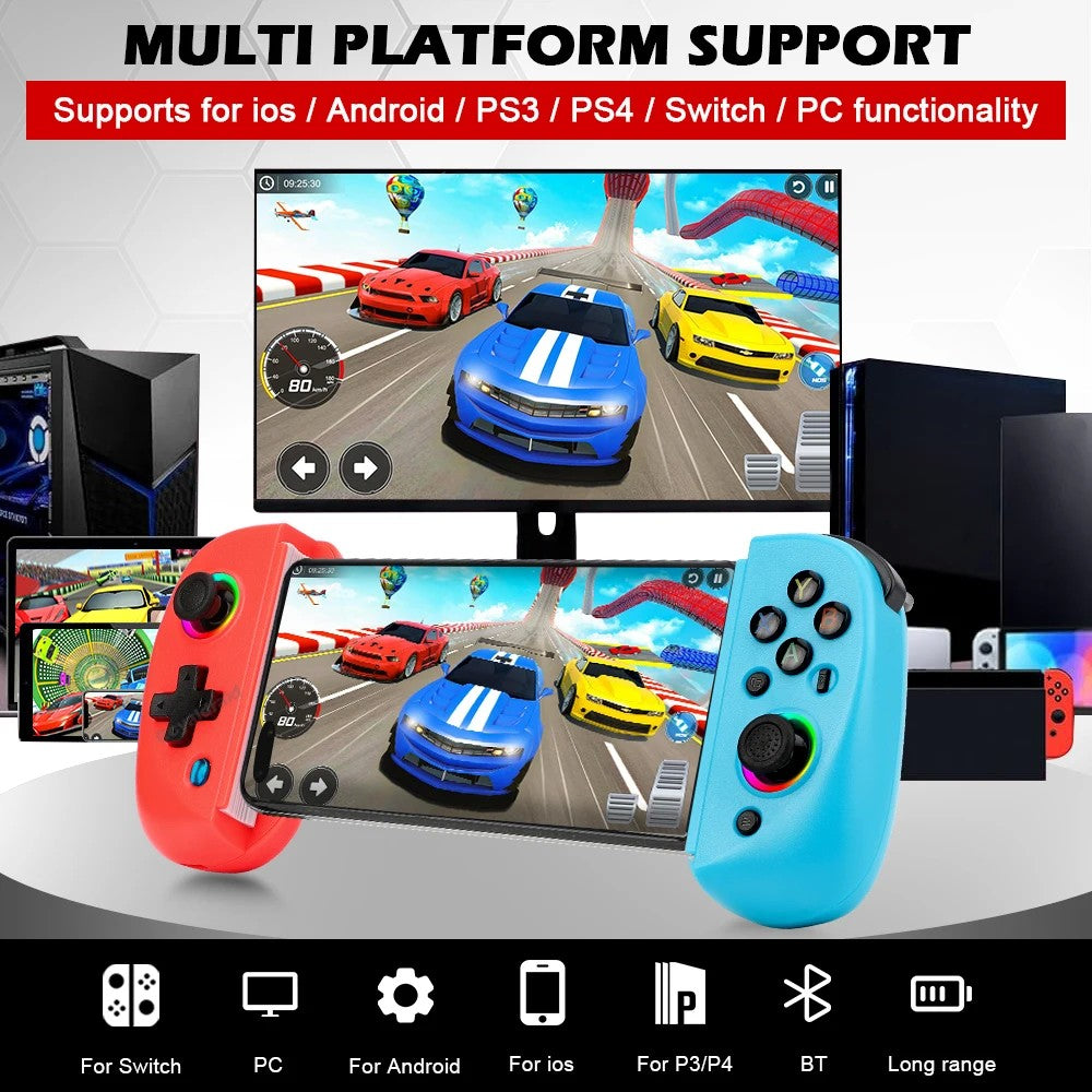 Controle Ajustável Bluetooth para Ps3, Ps4, Android, IOS