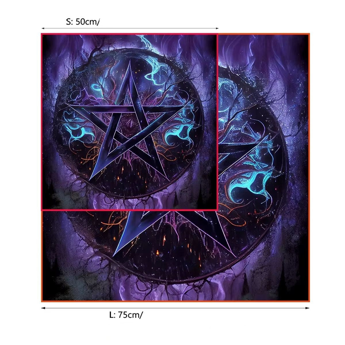 Toalha de Tarô - Pentagrama