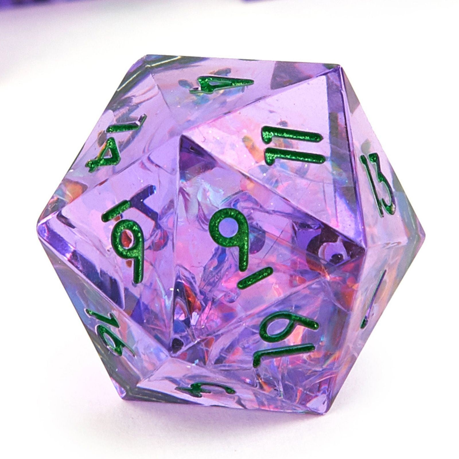 Conjunto de dados 7pcs - Corais | RPG/D&D, Pathfinder, Tormenta
