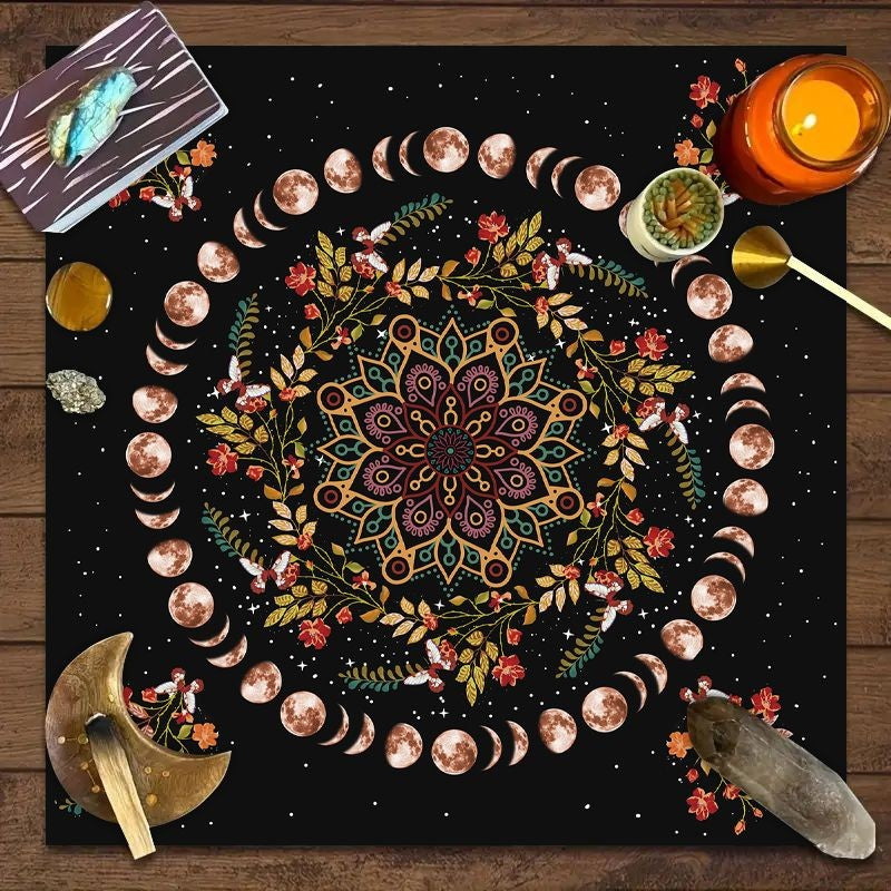Toalha de Mesa de Tarô e Astrologia