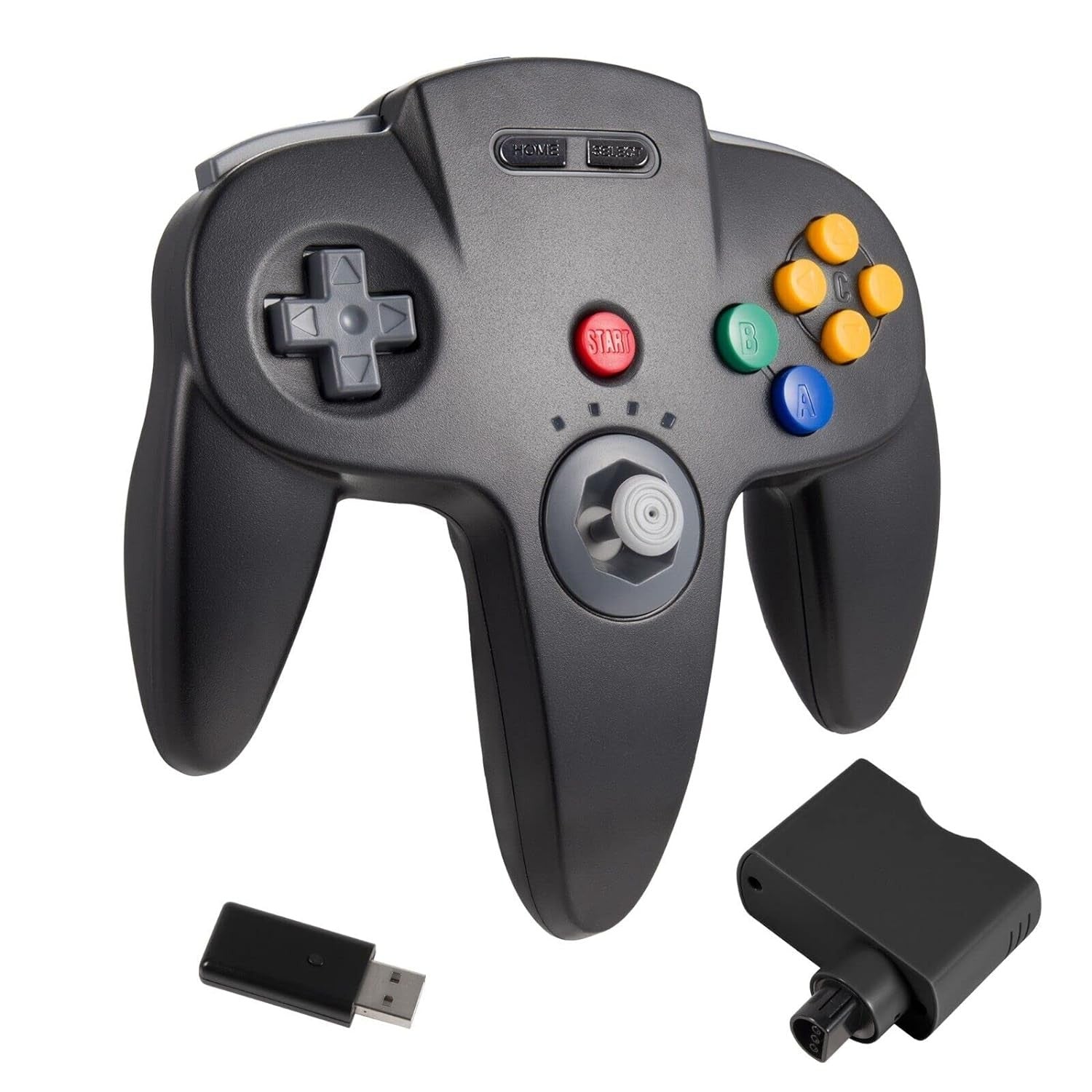 Controle Clássico sem fio N64 - Adaptador para Nintendo 64, USB e PC
