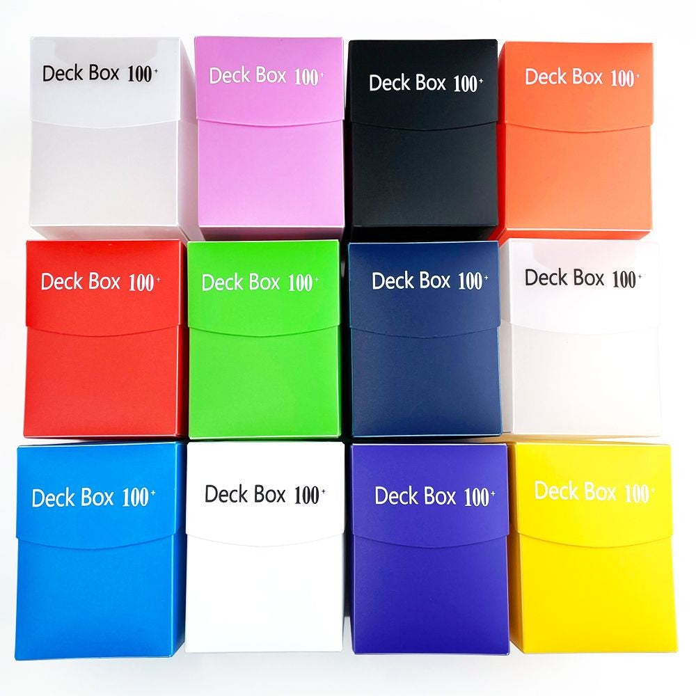 Deck Box TCG, YuGiOh, MTG, PKM Coloridos com Tampa 9x8x7cm - 100 Cards